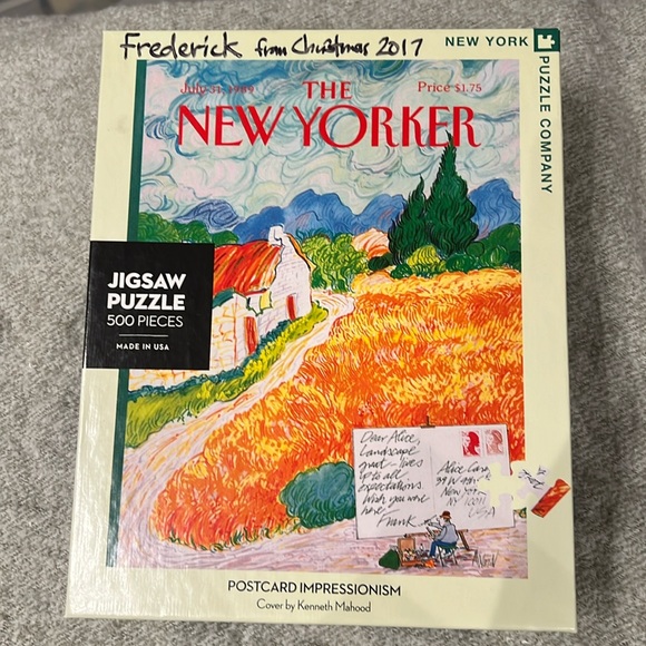 The New Yorker jigsaw puzzle Postcard Impressionism- out of print - Picture 1 of 4